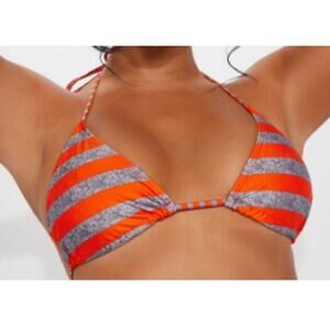 Heat - Chasing The Sun Triangle Bikini Top with Straps Sz L
